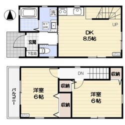 与野駅 徒歩17分の物件間取画像